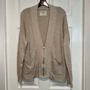 Abercrombie & Fitch Women's Tan Cardigan Sweater